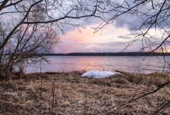 Последний сугроб уходящей зимы