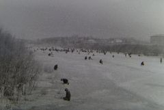 Рыбалка на Серебрянке напротив ВНИИЛМа. 1968 г.