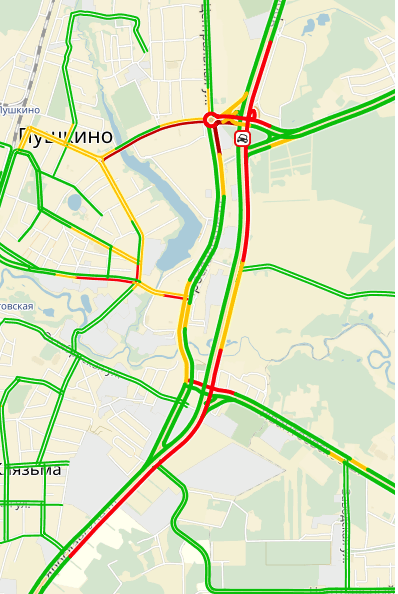 Пробки ярославское шоссе область