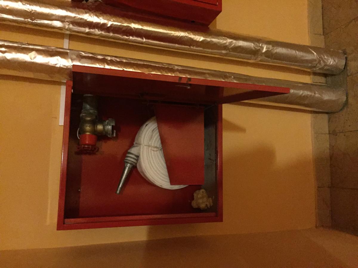 Высота размещения пожарного шкафа от пола