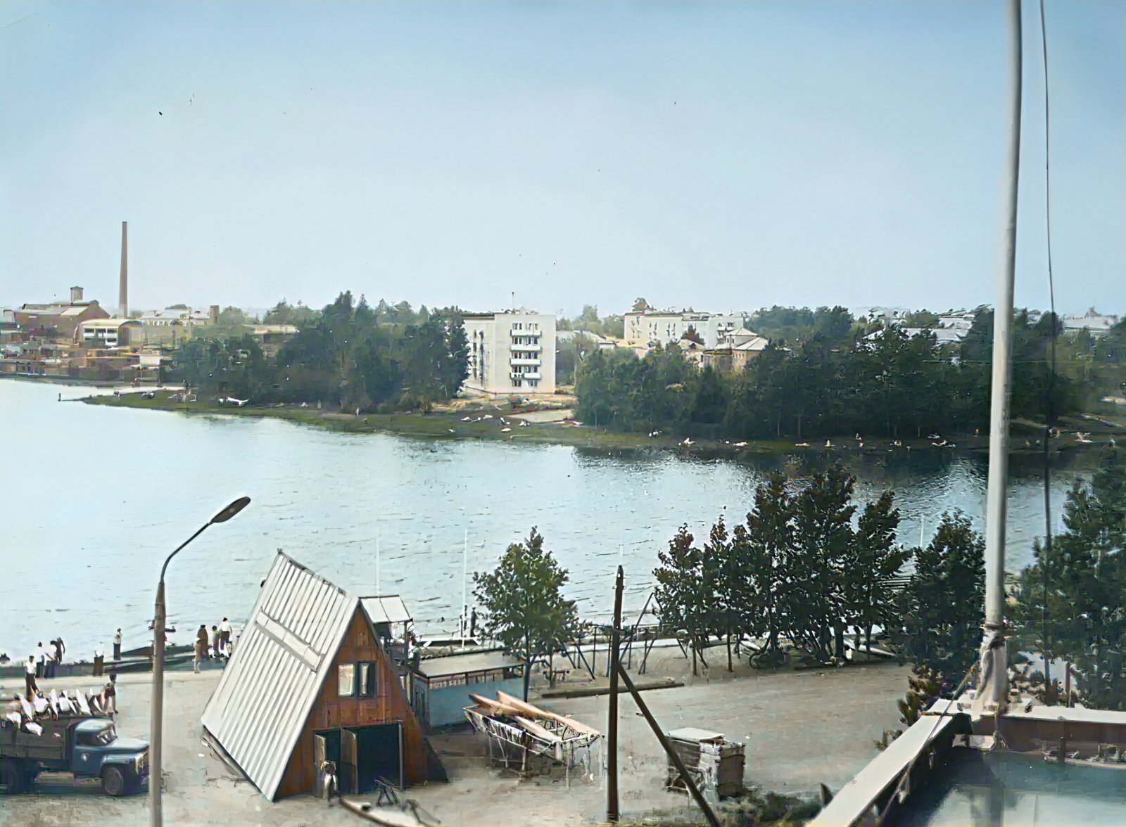 Водноспортивная база на Серебрянке (1975-80)