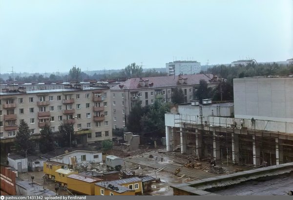 Строительство кинотеатра Победа (1985г.)